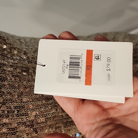 DKNY Sequined Top Gold - Picture 8 of 8